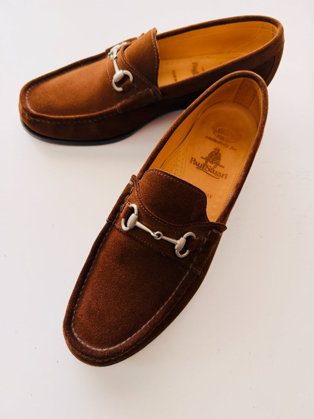 Paul Stuart Men’s Brown Suede Loafers